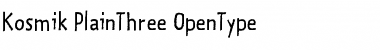 Download Kosmik-PlainThree Regular Font Title Preview