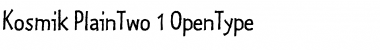 Download Kosmik PlainTwo Font Title Preview
