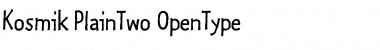 Download Kosmik-PlainTwo Regular Font Title Preview