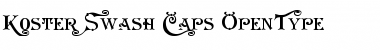 Download Koster Swash Caps Regular Font Title Preview