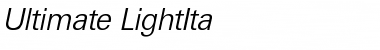 Download Ultimate-LightIta Regular Font