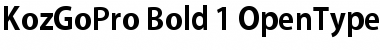 Download Kozuka Gothic Pro B Font Title Preview