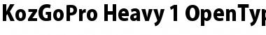 Download Kozuka Gothic Pro H Font Title Preview