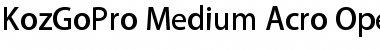 Download Kozuka Gothic Pro Acro M Font Title Preview