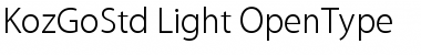 Download Kozuka Gothic Std L Font Title Preview