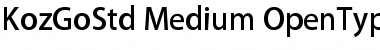 Download Kozuka Gothic Std M Font Title Preview