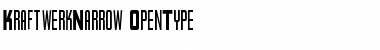 Download Kraftwerk Narrow Font Title Preview