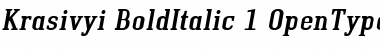 Download Krasivyi BoldItalic Font Title Preview
