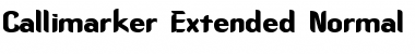 Download CallimarkerExtended Normal Font Title Preview
