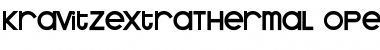Download Kravitz ExtraThermal Font Title Preview