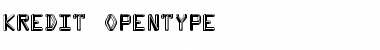 Download Kredit Regular Font Title Preview