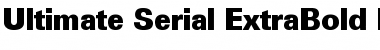 Download Ultimate-Serial-ExtraBold Regular Font