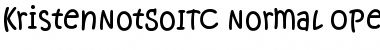 Download KristenNotSoITC Regular Font Title Preview