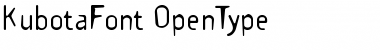 Download KubotaFont Roman Font Title Preview