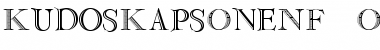 Download Kudos Kaps One NF Regular Font Title Preview