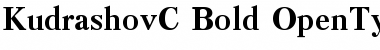 Download KudrashovC Bold Font Title Preview