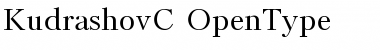 Download KudrashovC Regular Font Title Preview