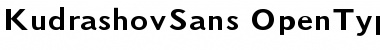 Download KudrashovSans Regular Font Title Preview