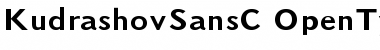 Download KudrashovSansC Regular Font Title Preview