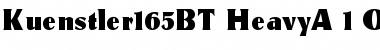 Download Kuenstler 165 Heavy Font Title Preview