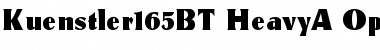 Download Kuenstler 165 Heavy Font Title Preview