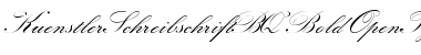 Download Kuenstler Schreibschrift BQ Regular Font Title Preview
