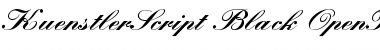 Download Kuenstler Script Black Font Title Preview