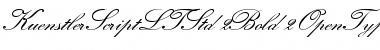 Download Kuenstler Script LT Std 2 Bold Font Title Preview