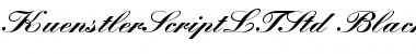 Download Kuenstler Script LT Std Black Font Title Preview