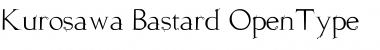 Download Kurosawa Bastard Bastard Font Title Preview