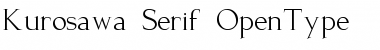Download Kurosawa Serif Font Title Preview