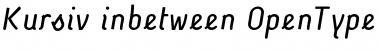 Download Kursiv inbetween Font Title Preview