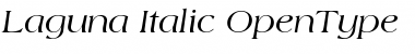 Download Laguna-Italic Regular Font