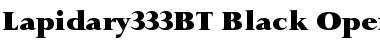 Download Lapidary 333 Black Font Title Preview