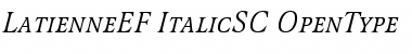 Download LatienneEF ItalicSC Font Title Preview