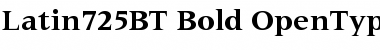 Download Latin 725 Bold Font Title Preview
