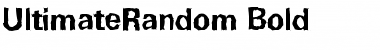 Download UltimateRandom Bold Font