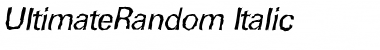 Download UltimateRandom Italic Font