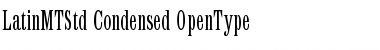 Download Latin MT Std Condensed Font Title Preview