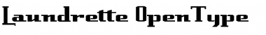 Download Laundrette Regular Font Title Preview