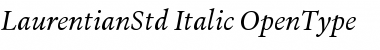 Download Laurentian Std Italic Font Title Preview