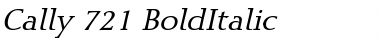 Download Cally 721 BoldItalic Font