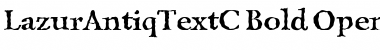 Download LazurAntiqTextC Bold Font Title Preview