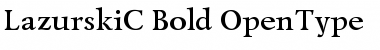 Download LazurskiC Regular Font Title Preview