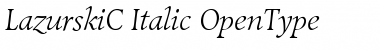 Download LazurskiC Regular Font Title Preview