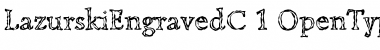Download LazurskiEngravedC Regular Font Title Preview