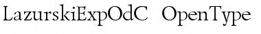 Download LazurskiExpOdC Regular Font