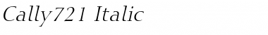Download Cally721 Italic Font