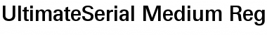 Download UltimateSerial-Medium Font