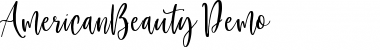 Download American Beauty Demo Regular Font Title Preview